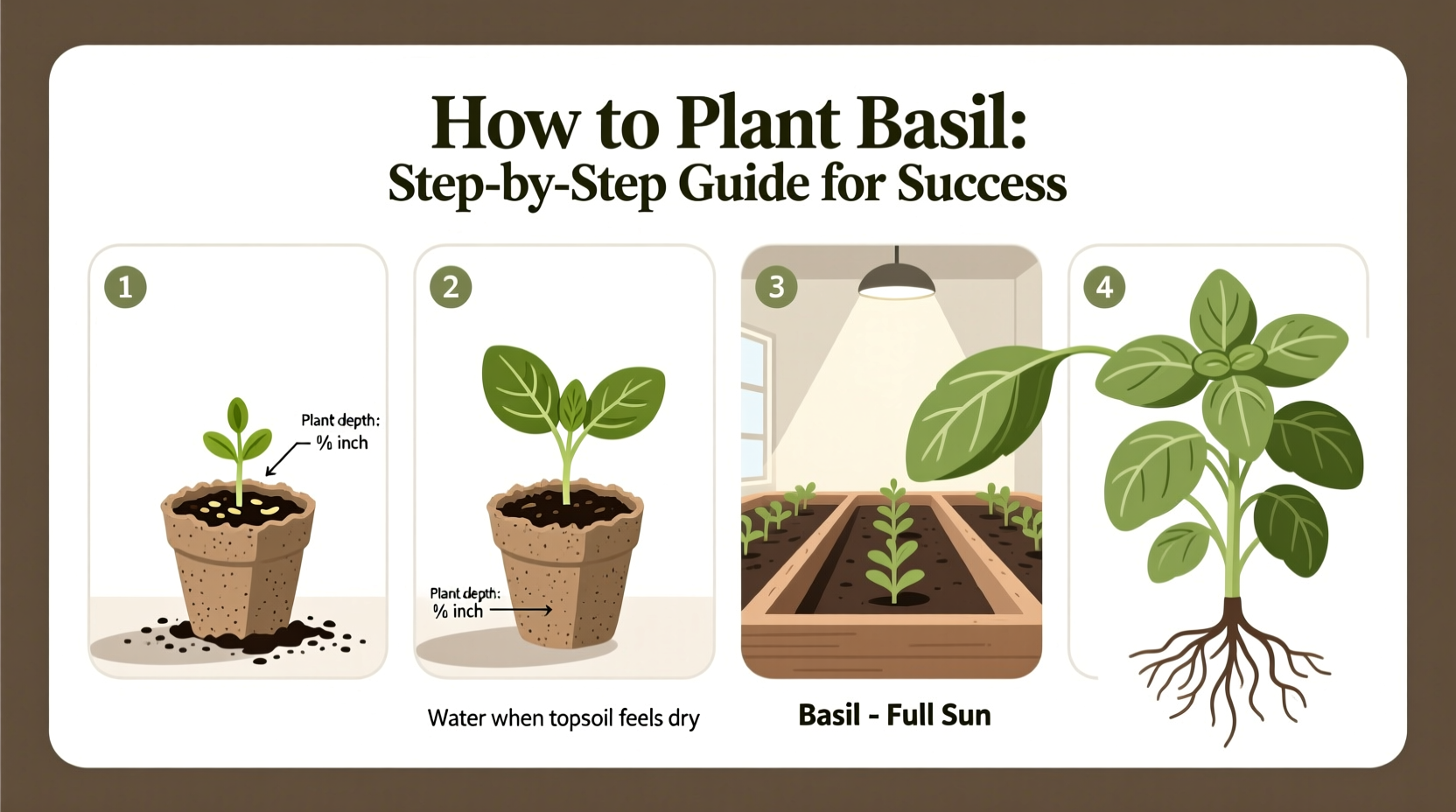 how do you plant basil