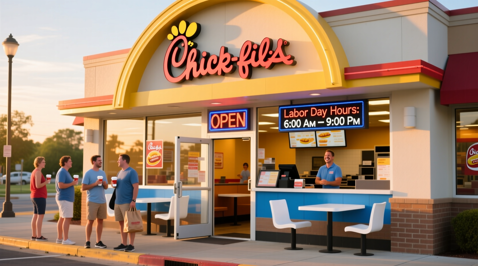is chick fila open on labor day