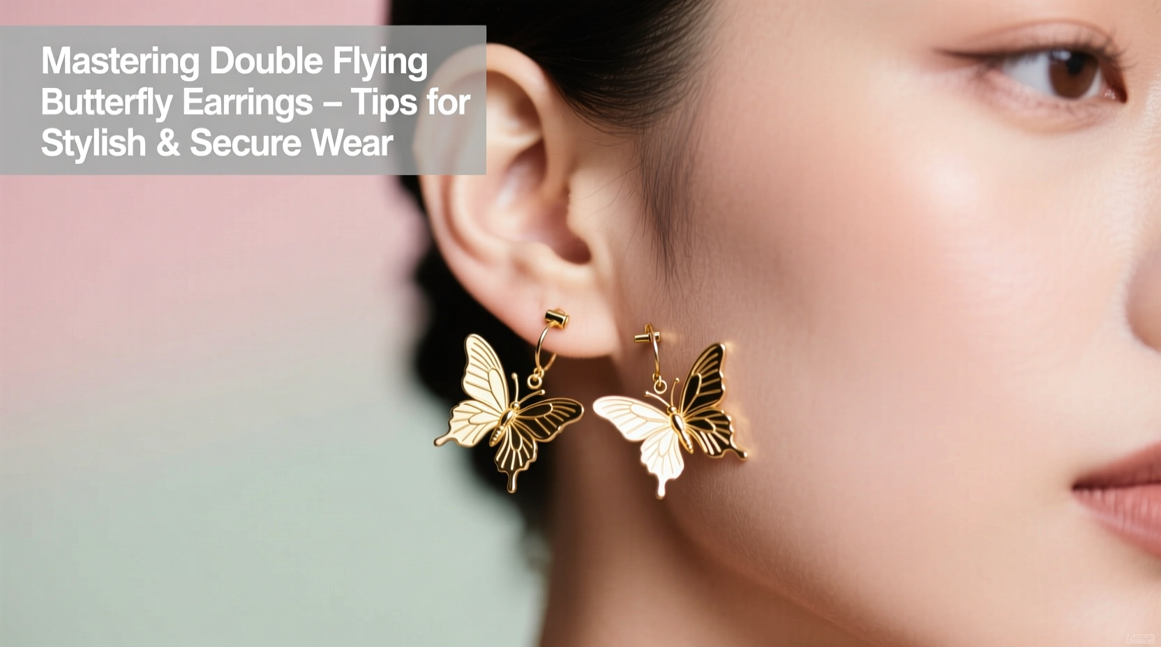 mastering double flying butterfly earrings tips for a stylish and secure wear