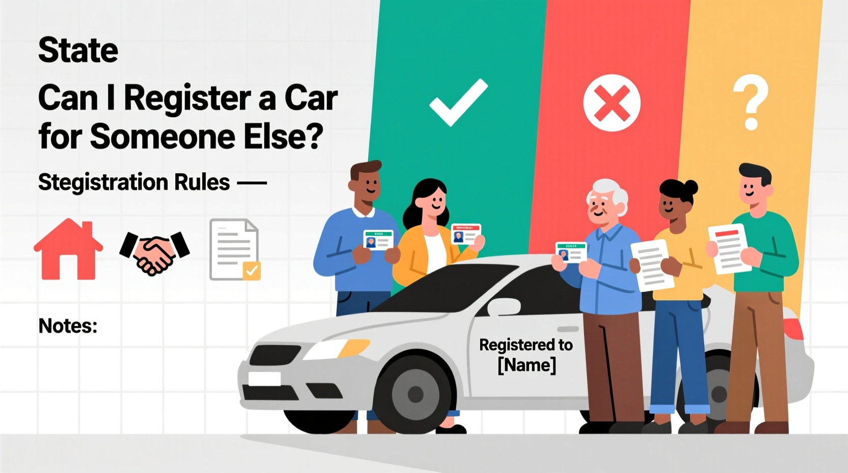 can i register a car for someone else
