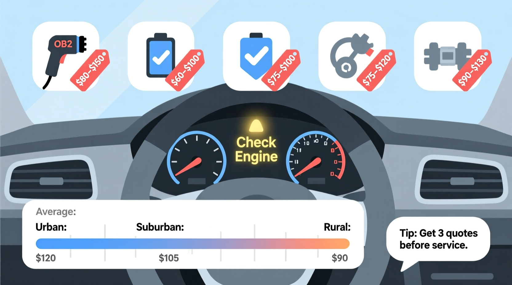 how much is diagnostic test on a car