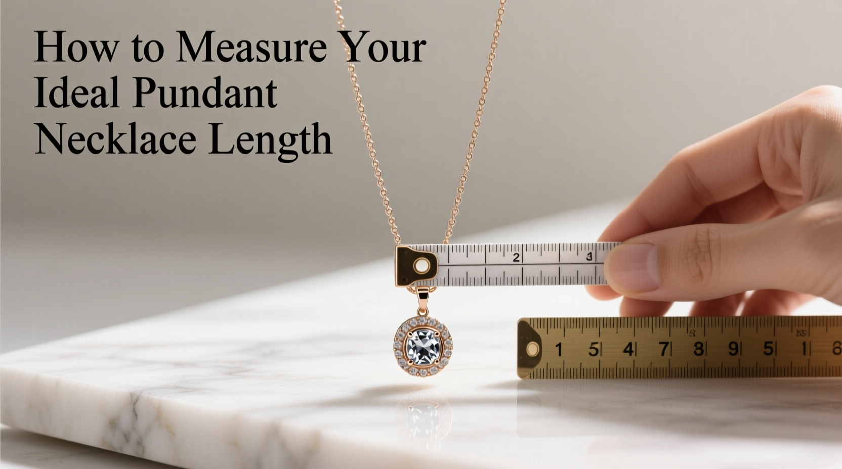 how to accurately measure a pendant necklace for your ideal length and style