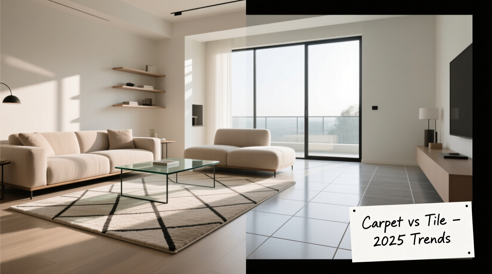 carpet vs tile in the living room why are so many ditching carpet in 2025