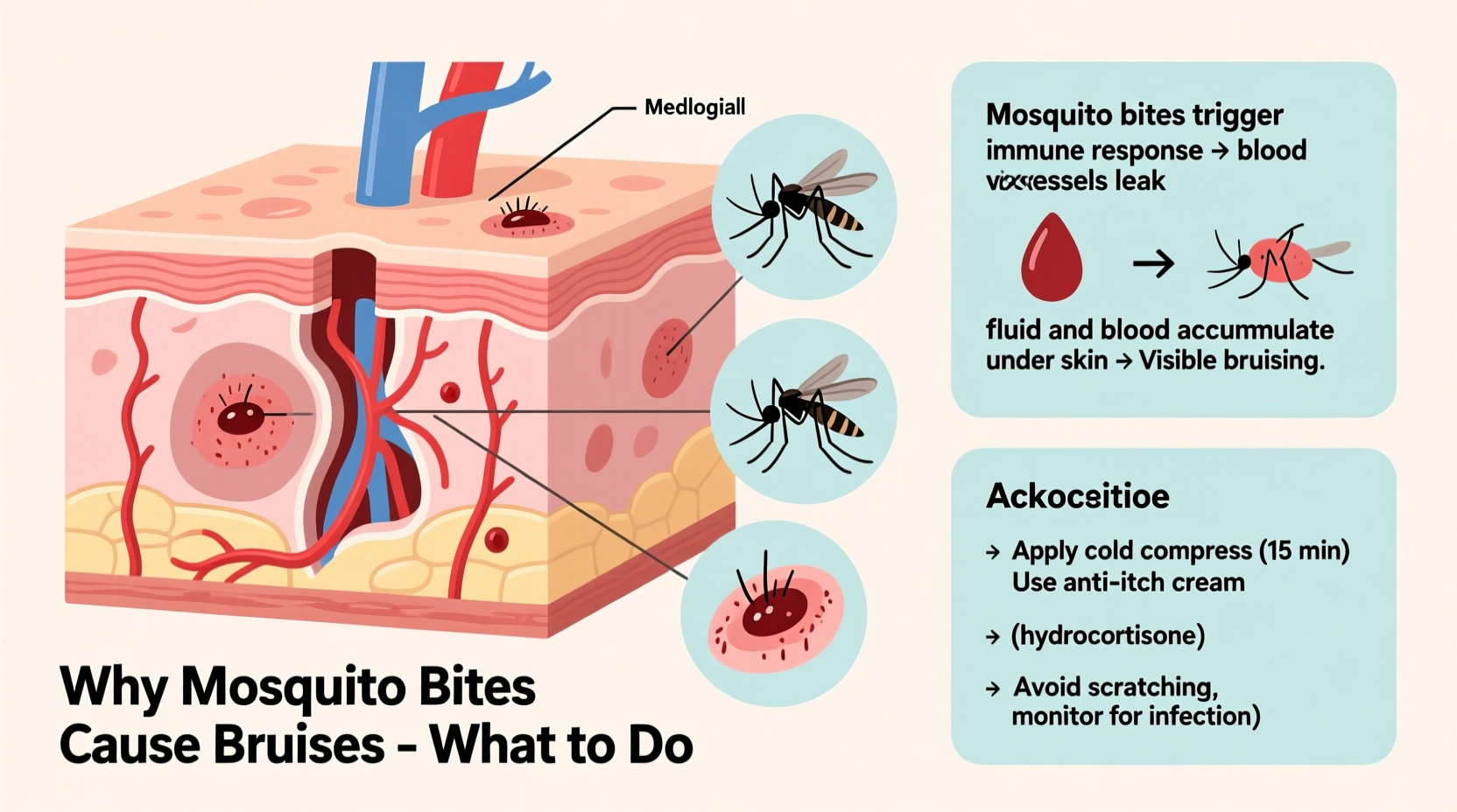 bruises from mosquito bites why it happens what to do