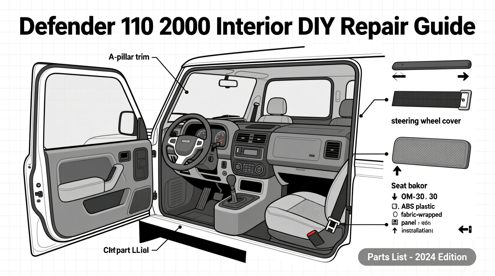 defender 110 2000 interior diy repair