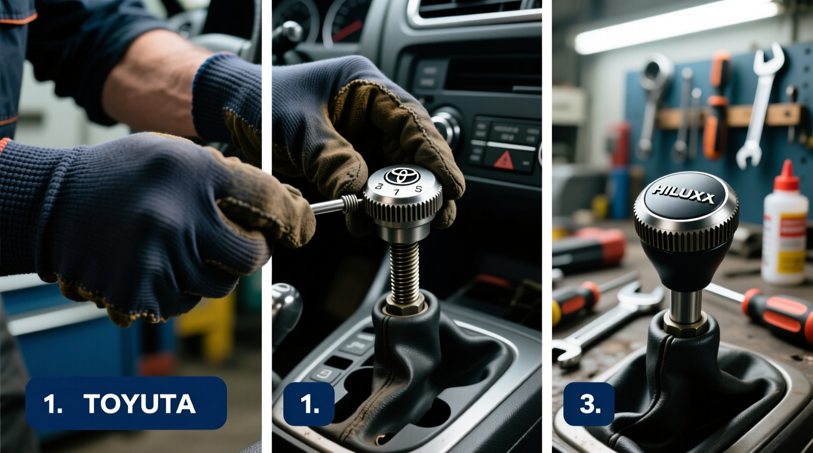 hilux manual gear knob replacement