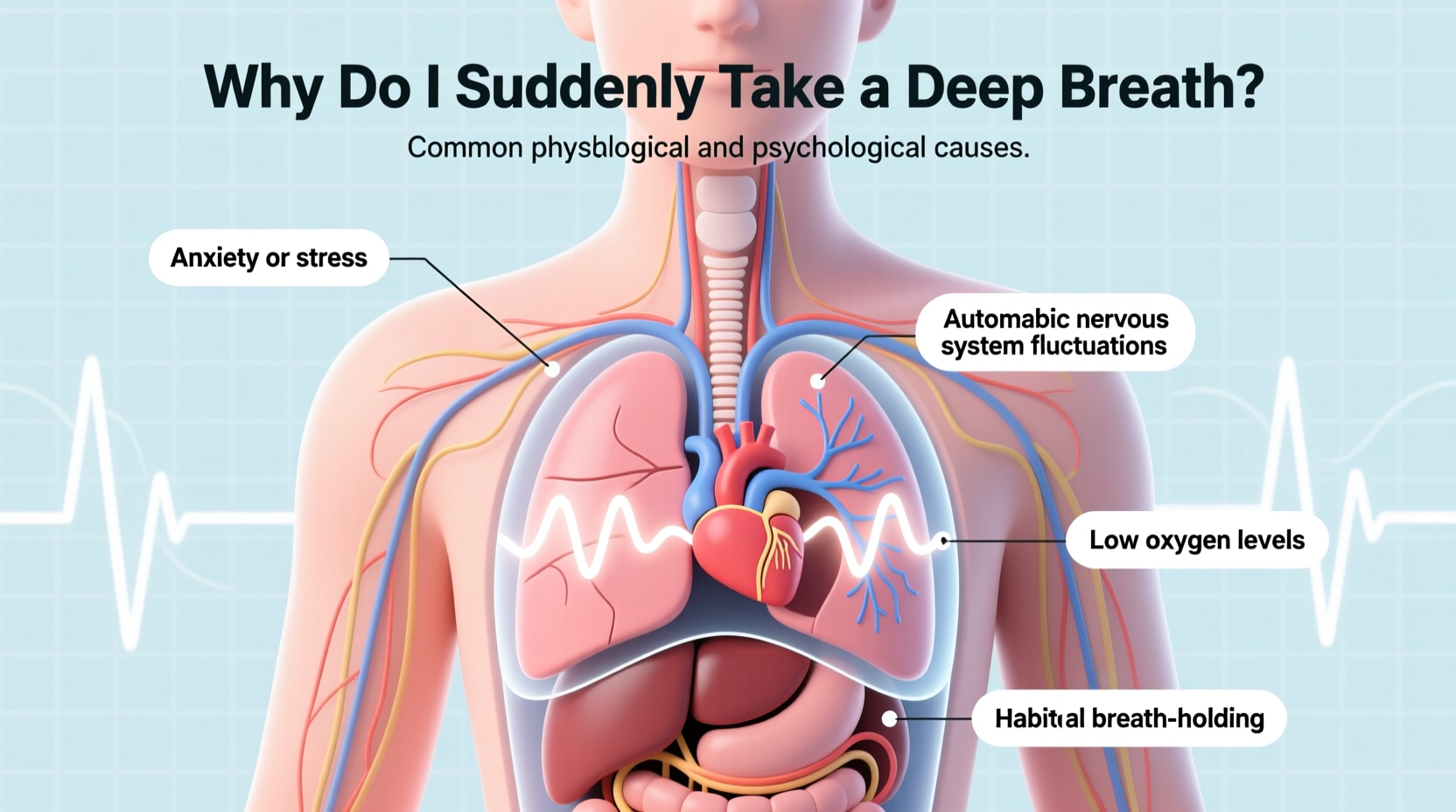 why do i randomly take a deep breath common causes