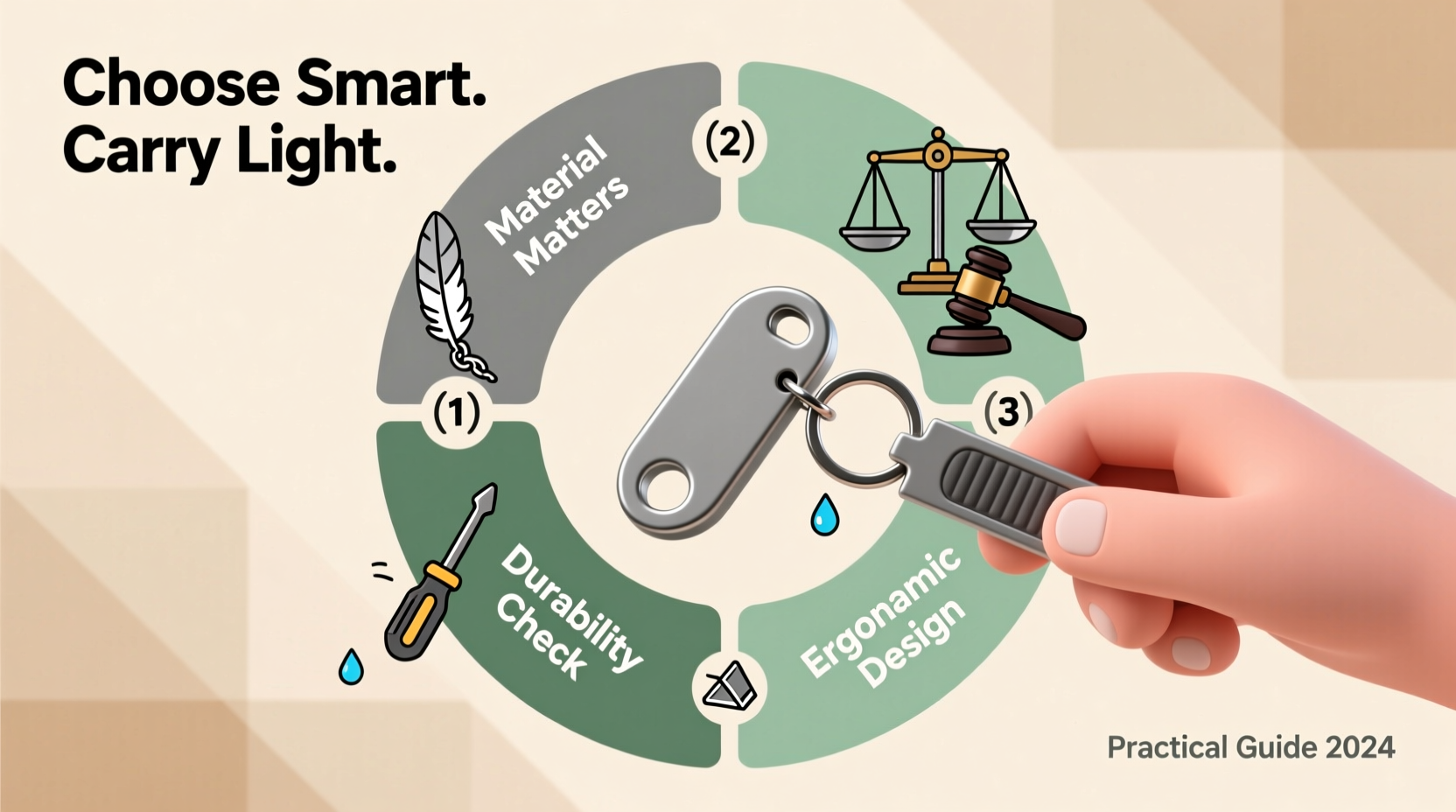 how to choose durable and lightweight keychains for everyday use a practical guide