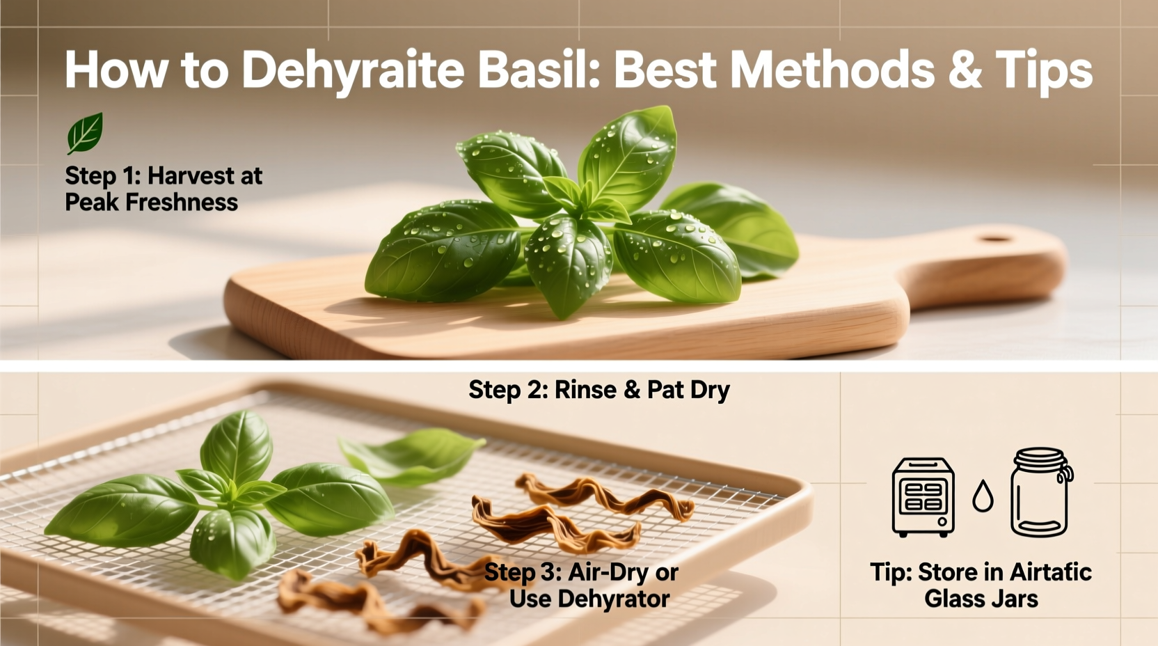 How to Dehydrate Basil: Best Methods & Tips