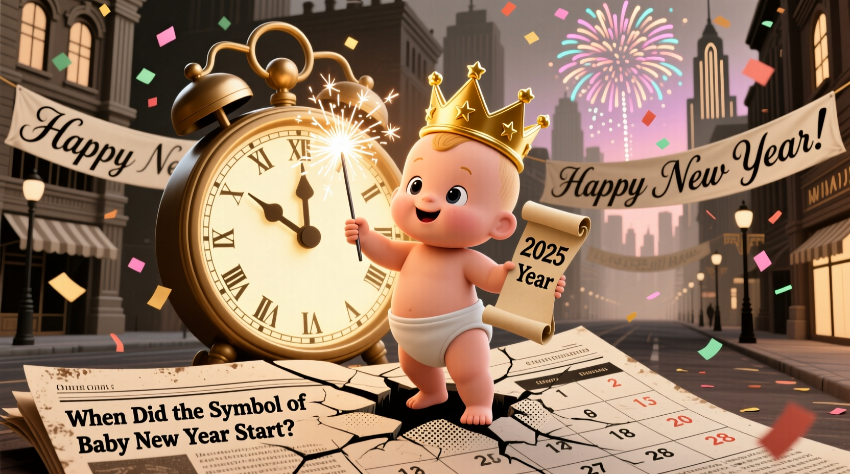 when did the symbol of baby new year start