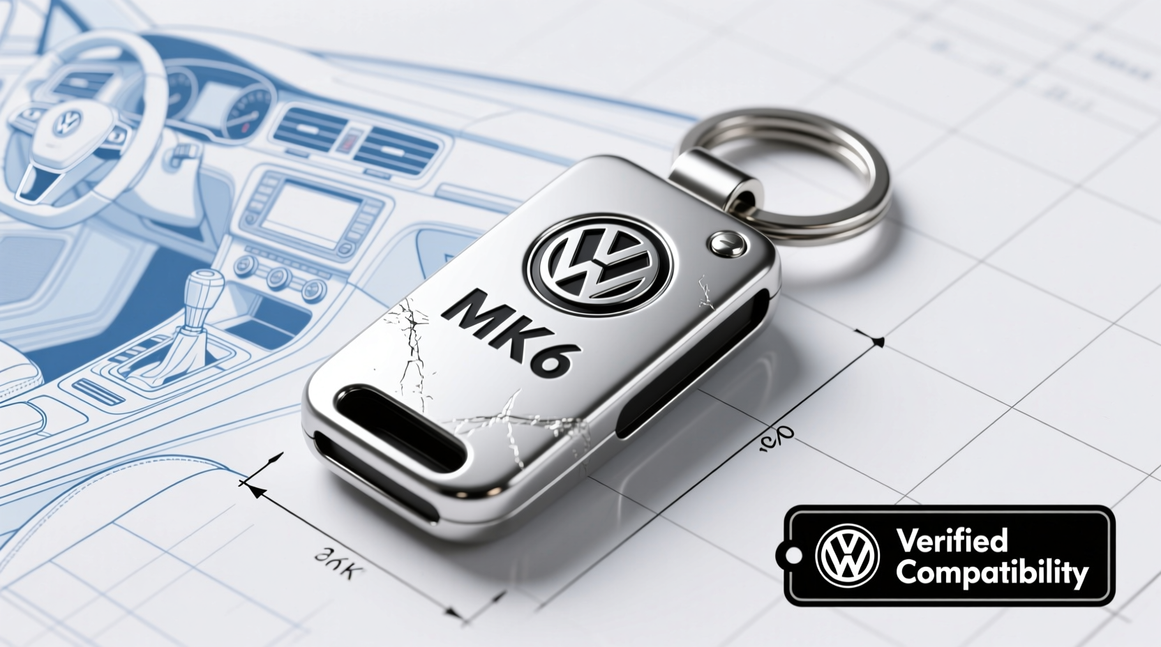 vw polo mk6 key holder fit