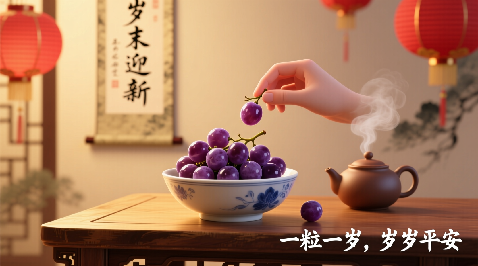 what does eating grapes on new year mean