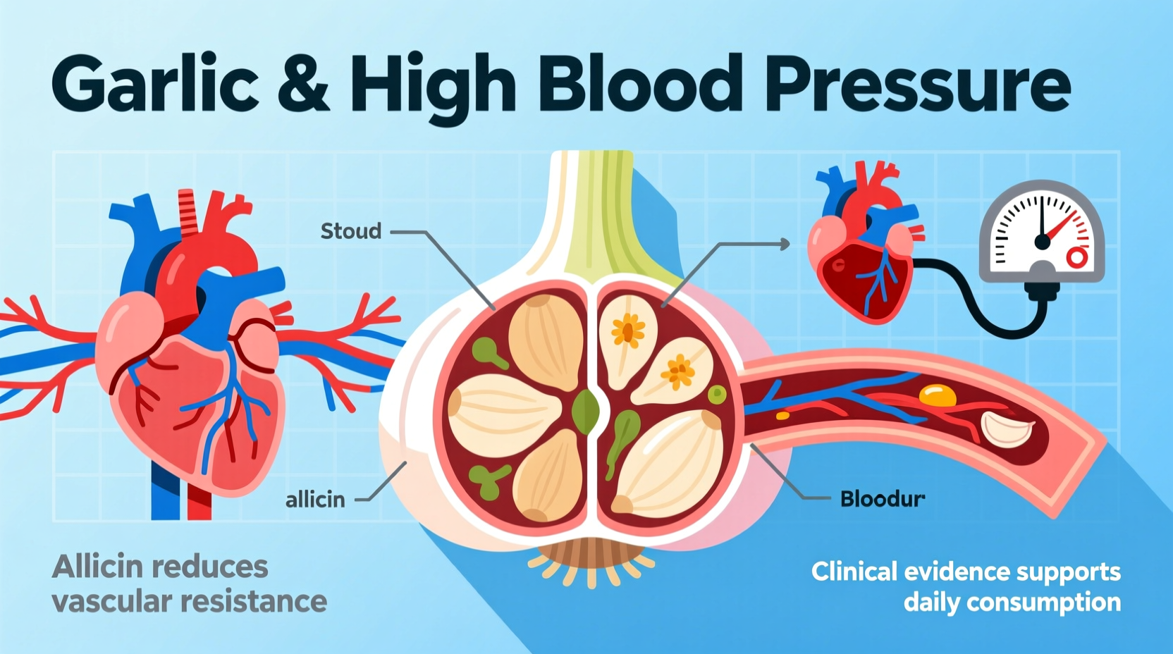 Garlic for High Blood Pressure: Science-Backed Benefits & Limits