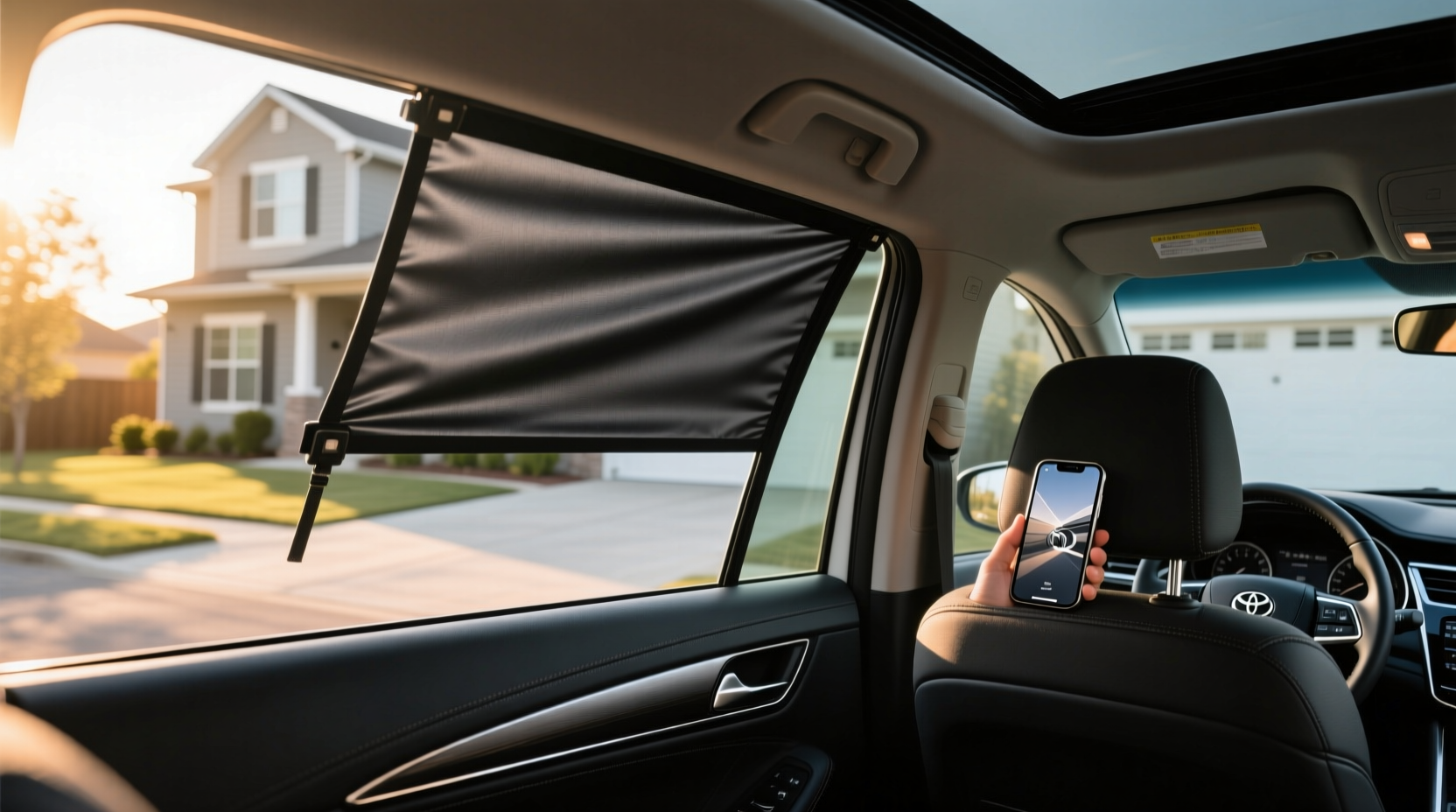 how to choose toyota camry rear sunshade,What is a power rear SunShade?