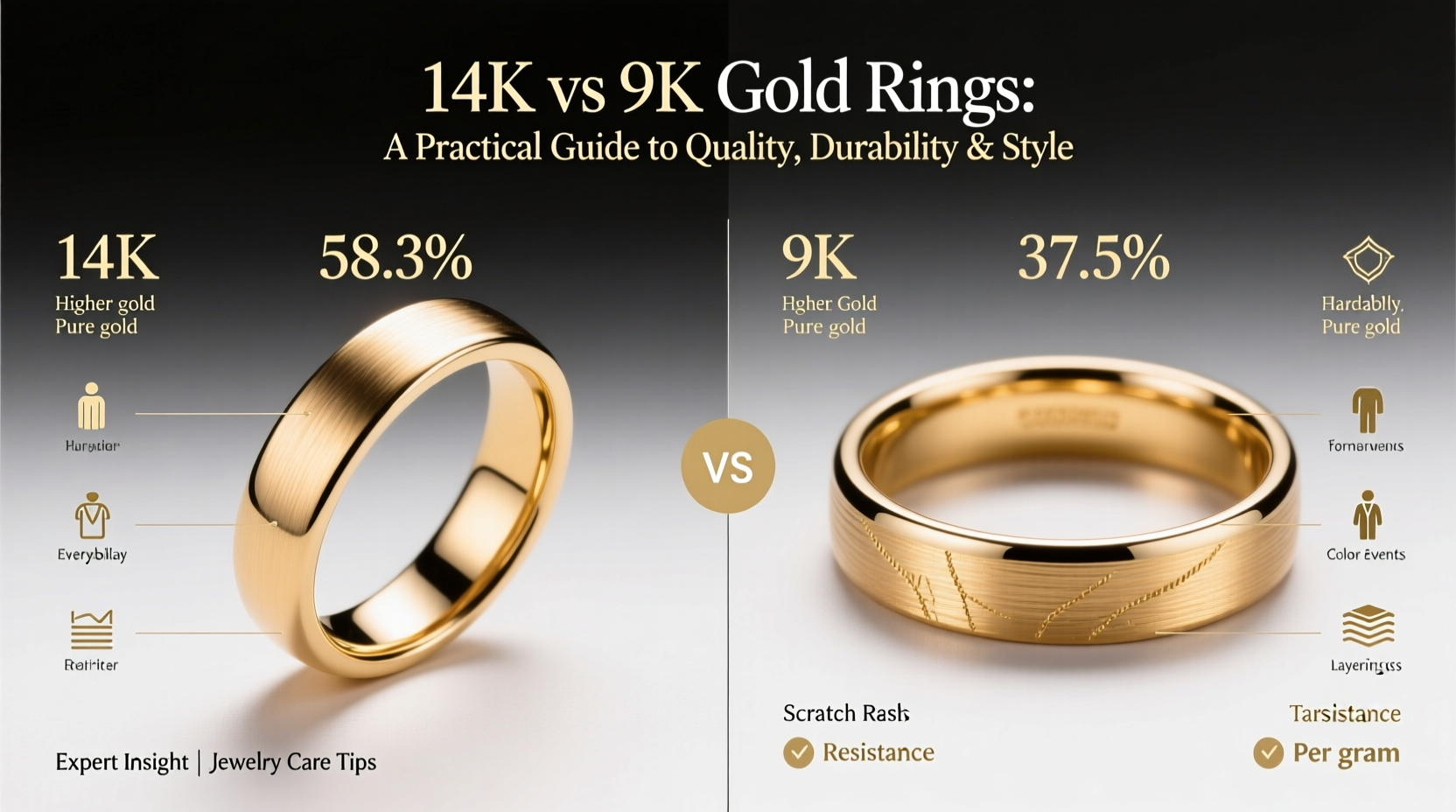 how to decide between 14k and 9k gold rings a practical guide to quality durability and style