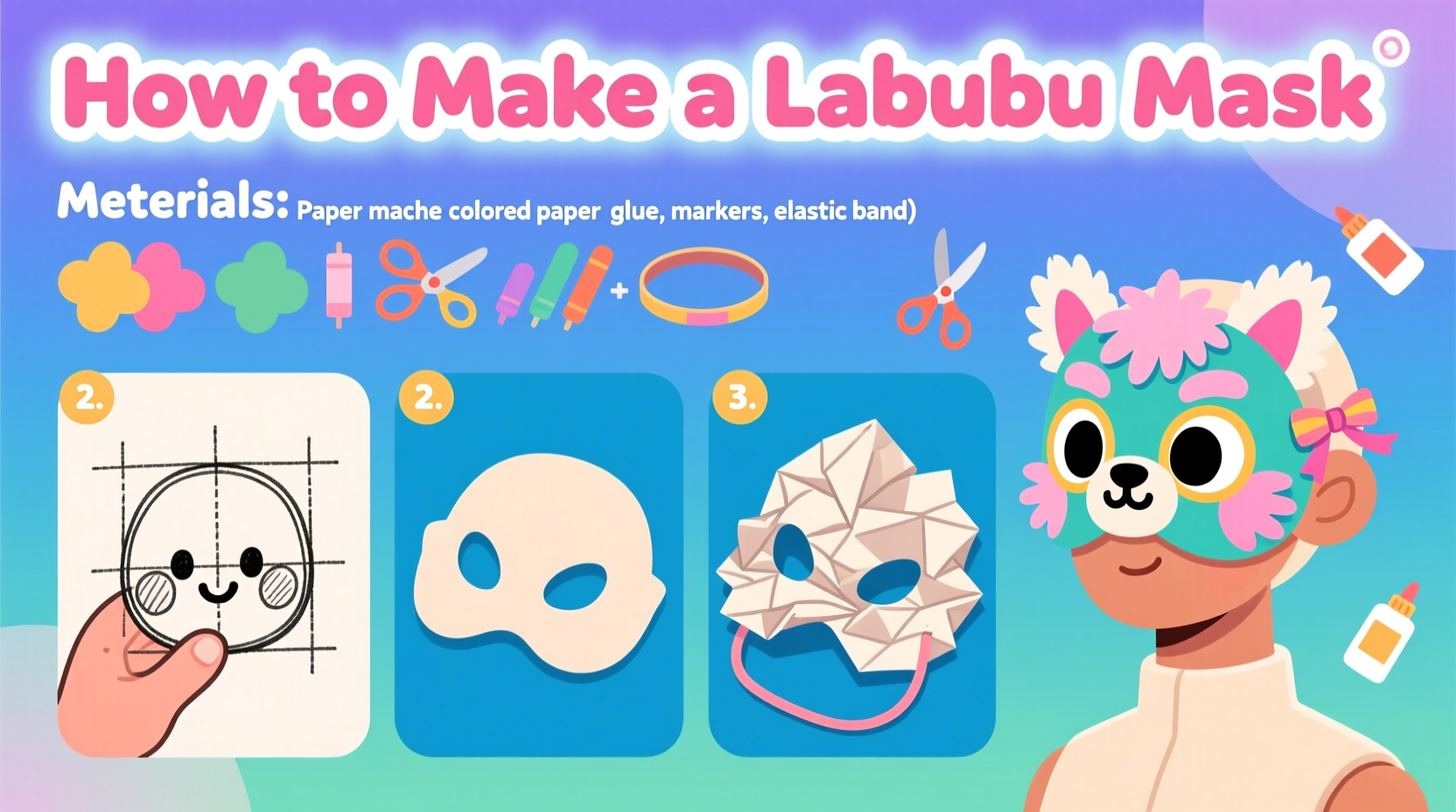 how to make a labubu mask