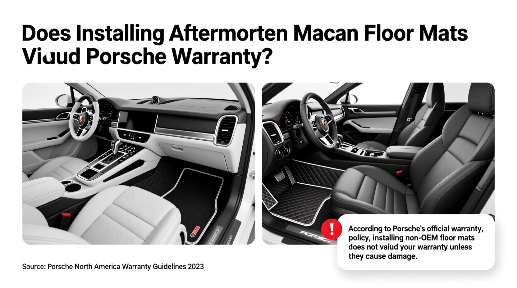 install macan mats warranty