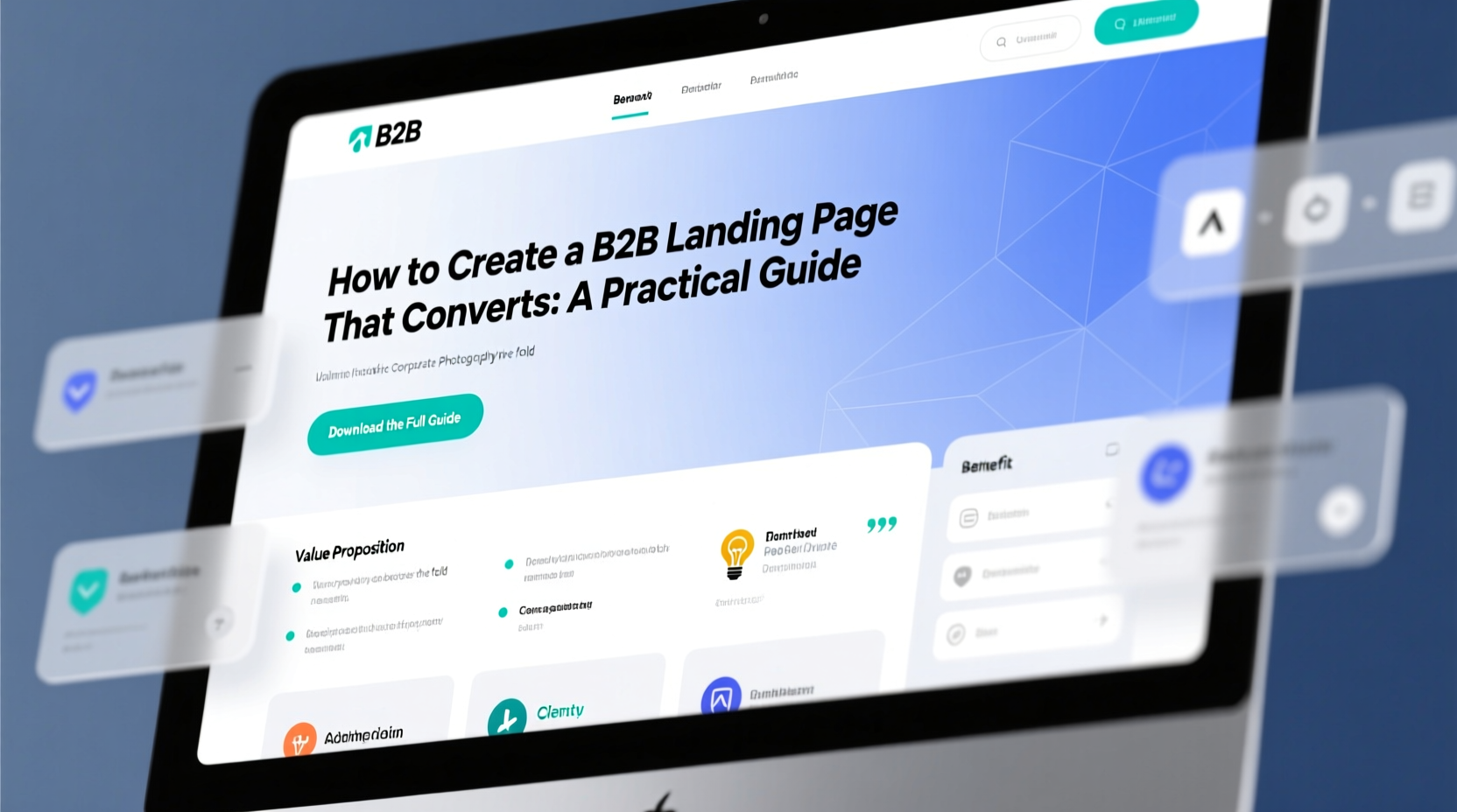 how to create a b2b landing page