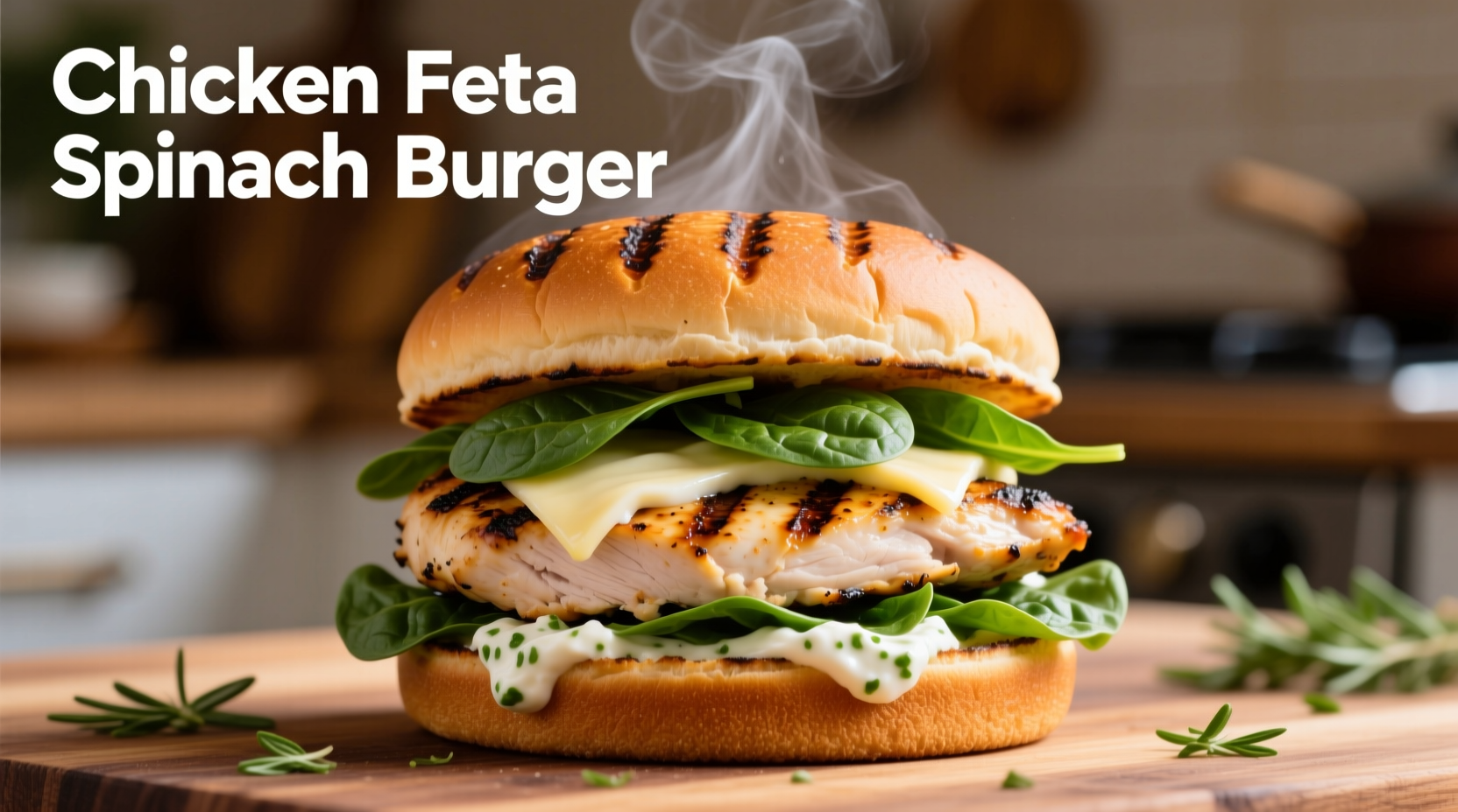 Perfect Chicken Feta Spinach Burgers Recipe