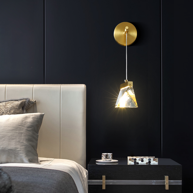 Exterior Led Wall Bracket Pack Light  Outdoor Indoor Led light Beautiful design bedside decorative Crystal bubble wall lamp