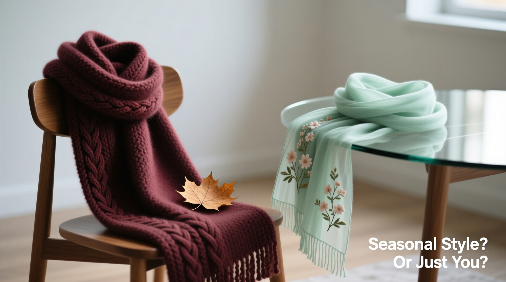 winter scarf vs spring scarf is there actually a difference or can i wear the same one all year