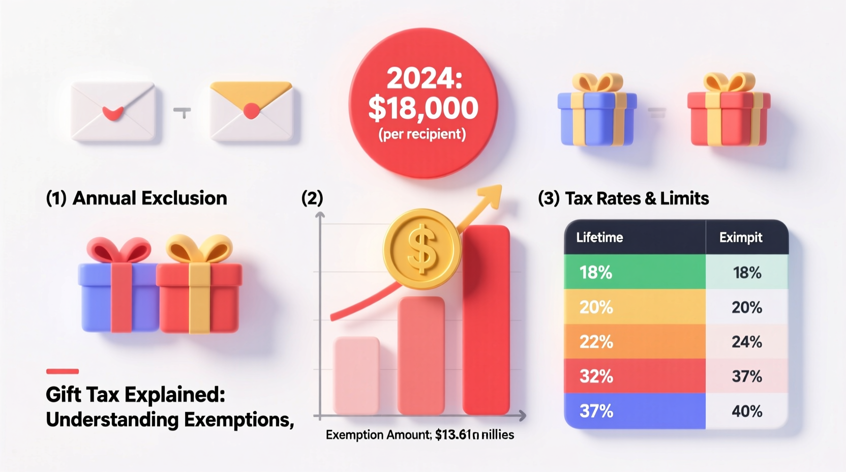 gift tax percent understanding exemptions rates and limits