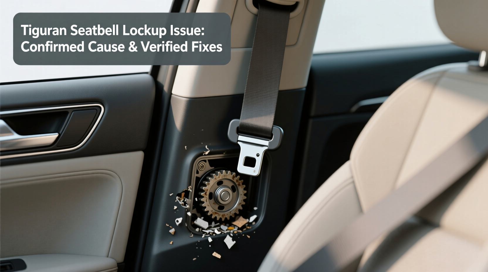 tiguan seatbelt lockup issue