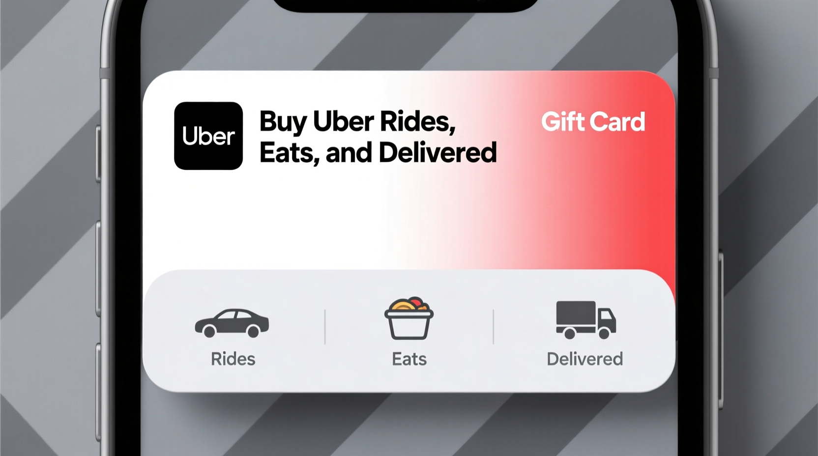 where can you buy uber gift cards rides eats delivered
