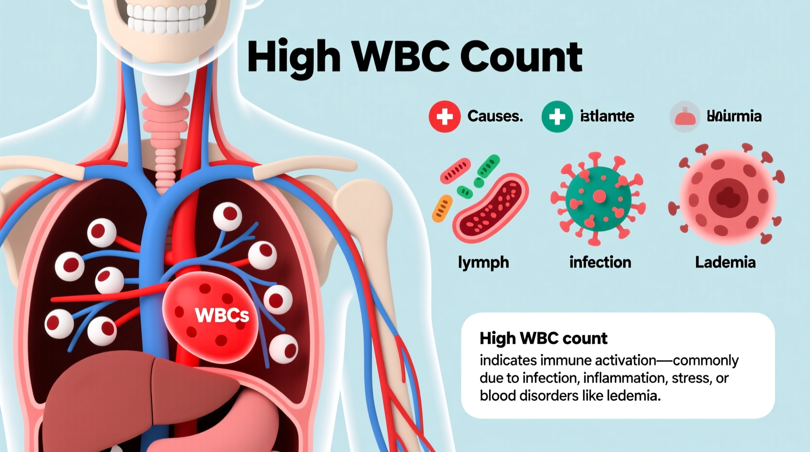 high wbc count common causes and what it means