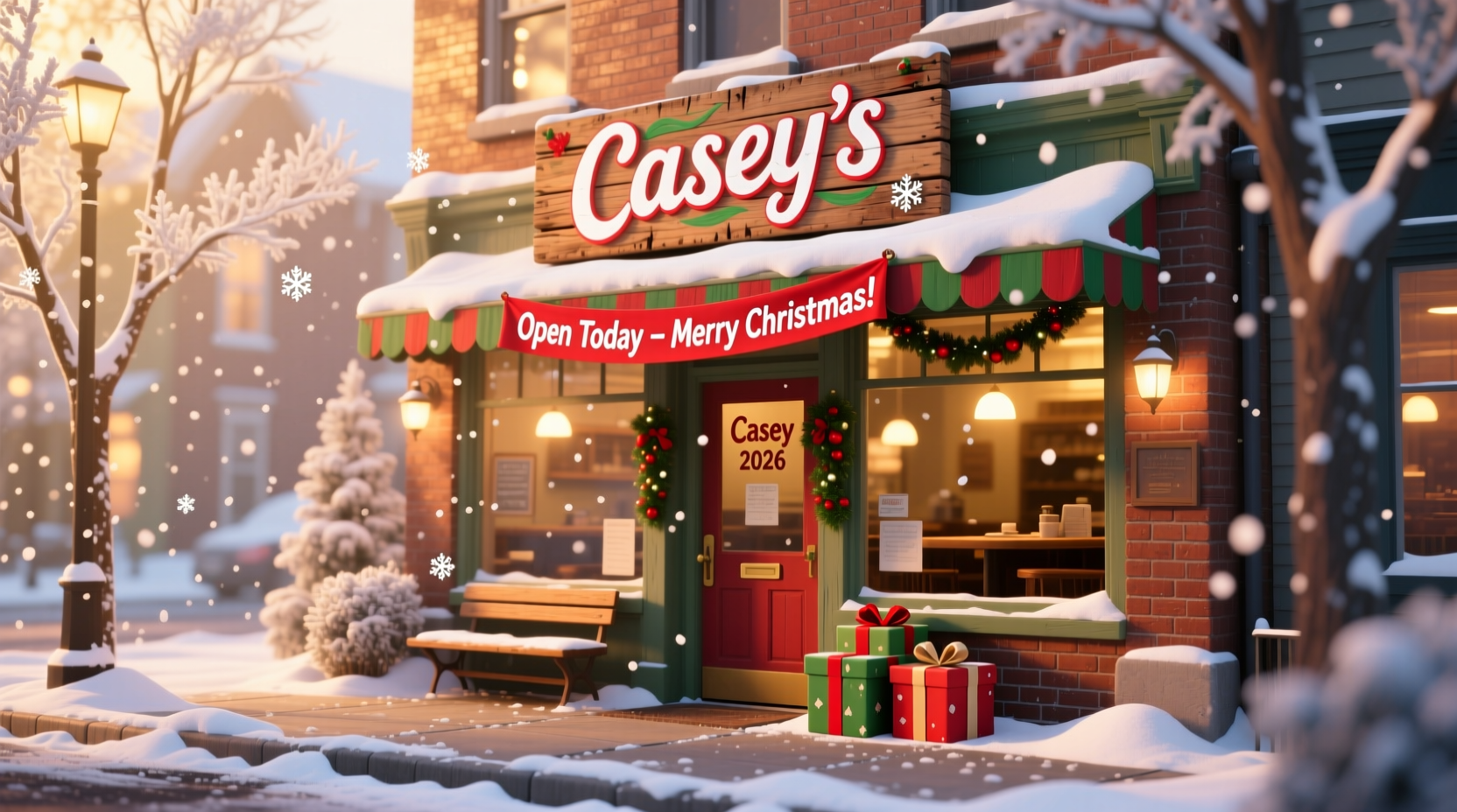 is caseys open on christmas 2026