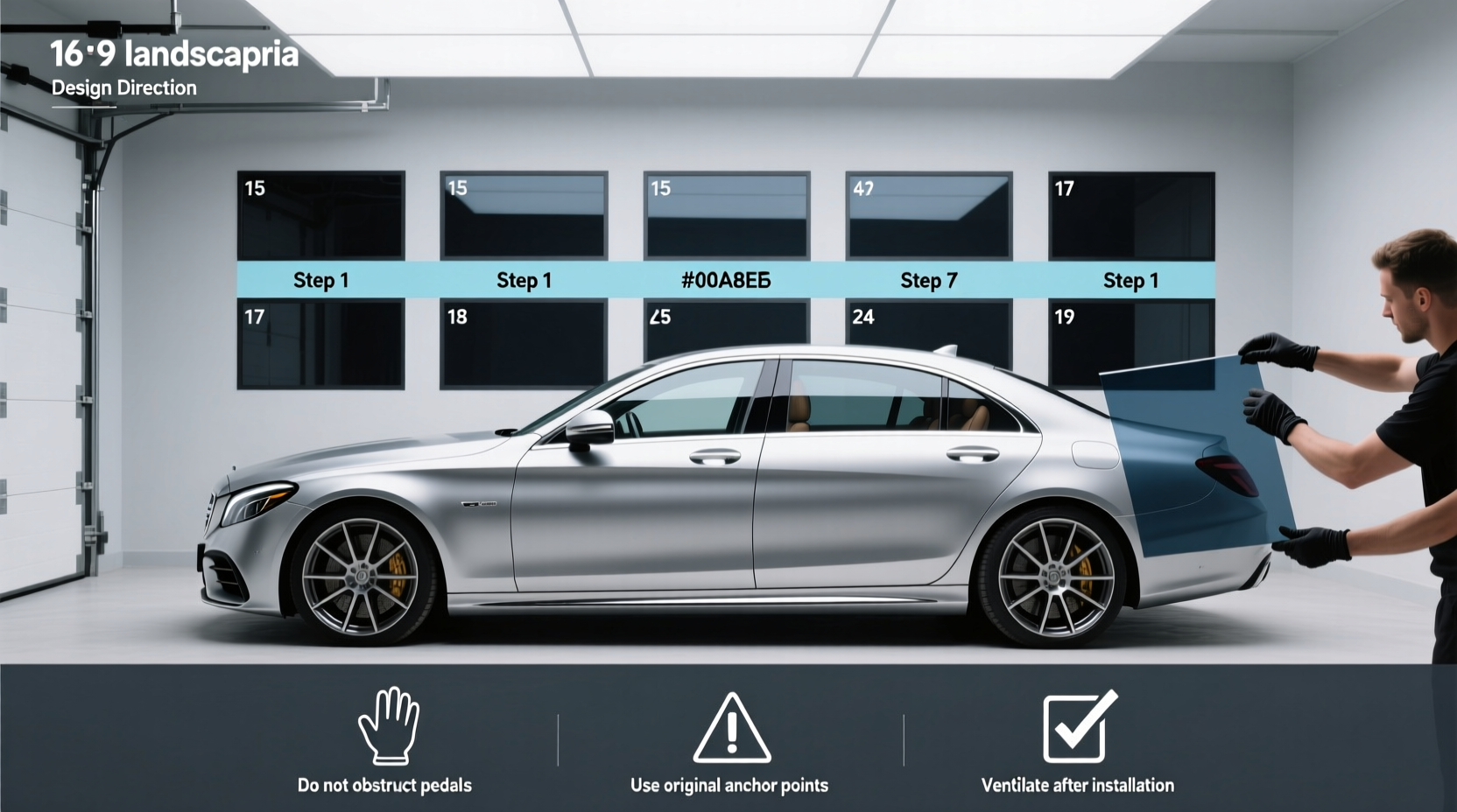 15 window tint on silver car