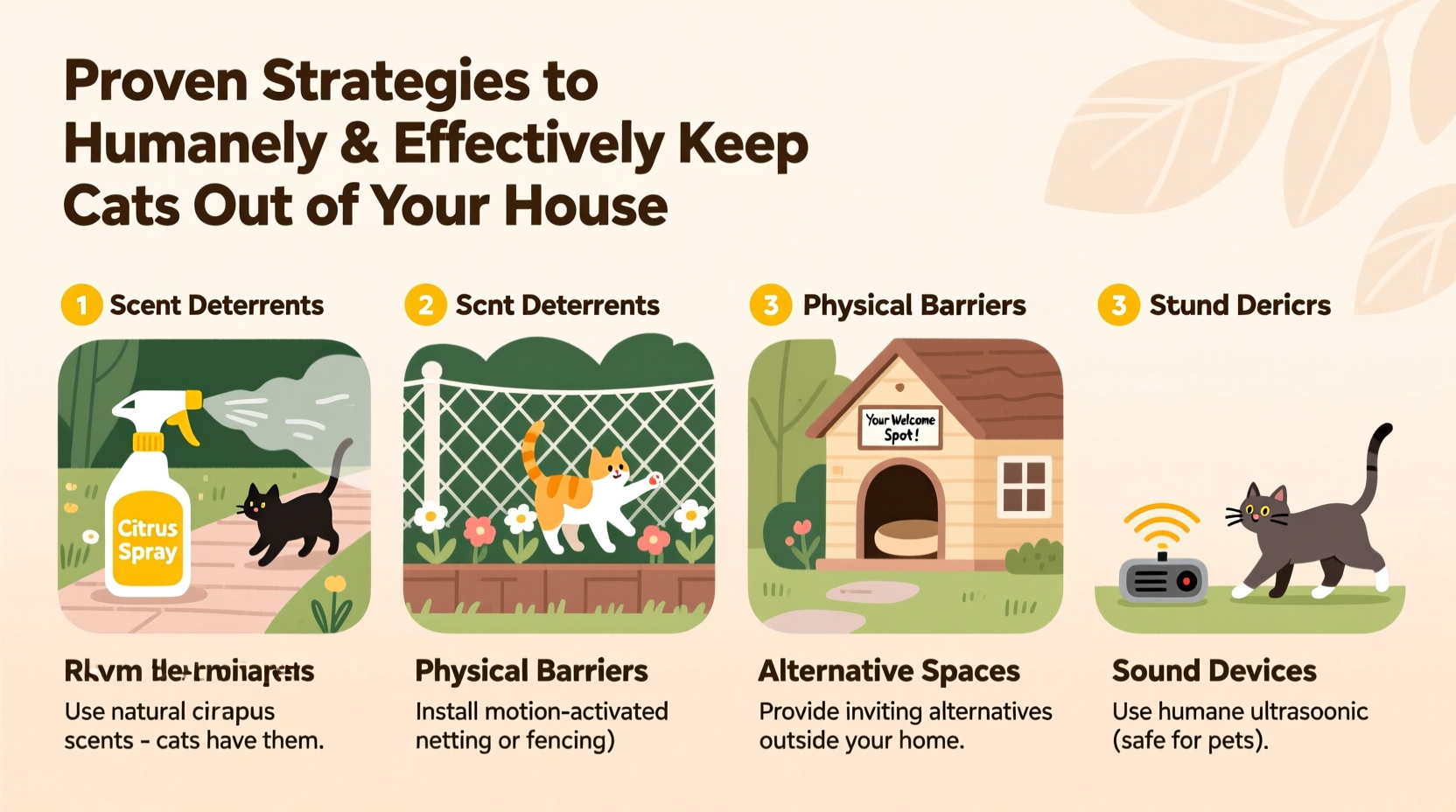 how to humanely and effectively keep cats out of your house proven strategies that work