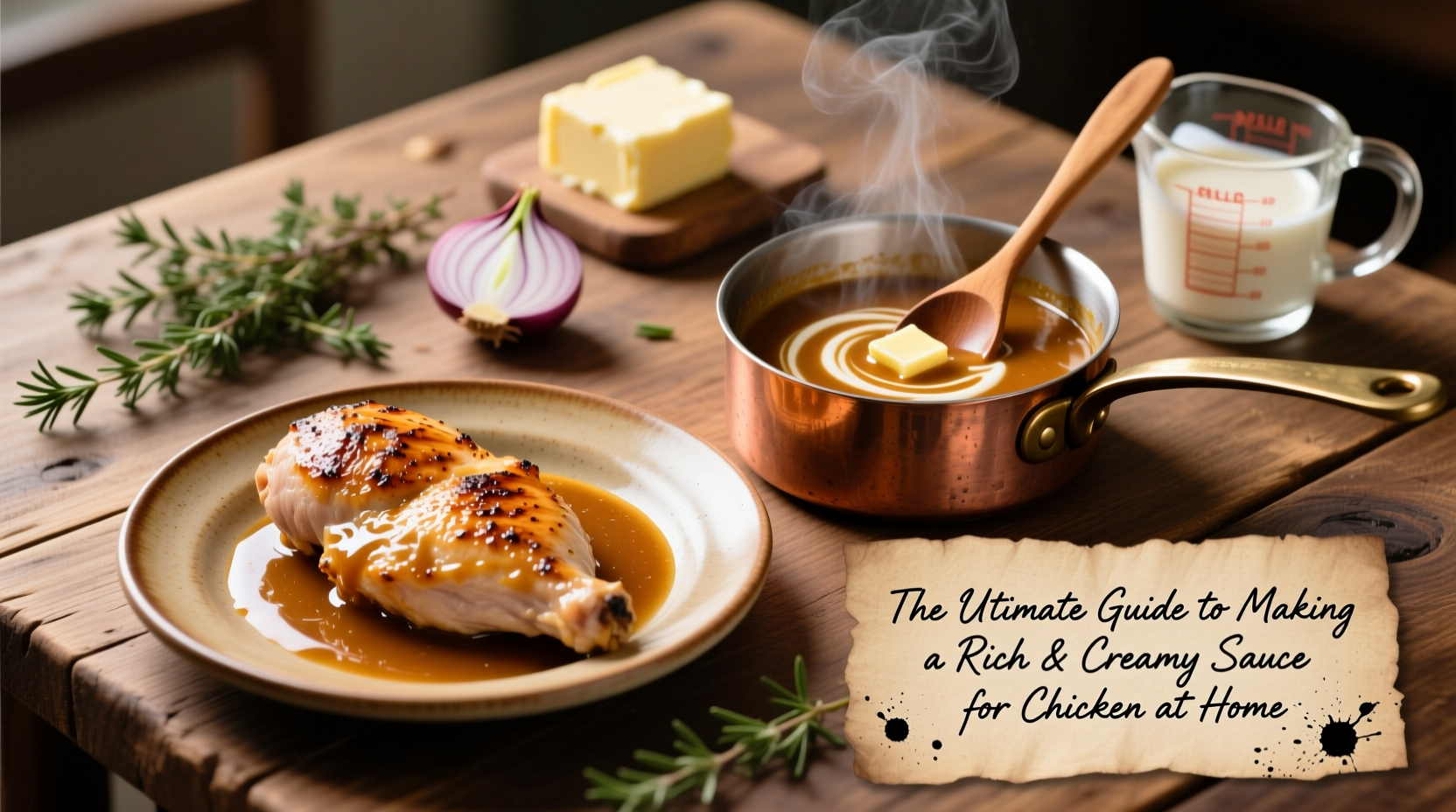 the ultimate guide to making a rich and creamy sauce for chicken at home