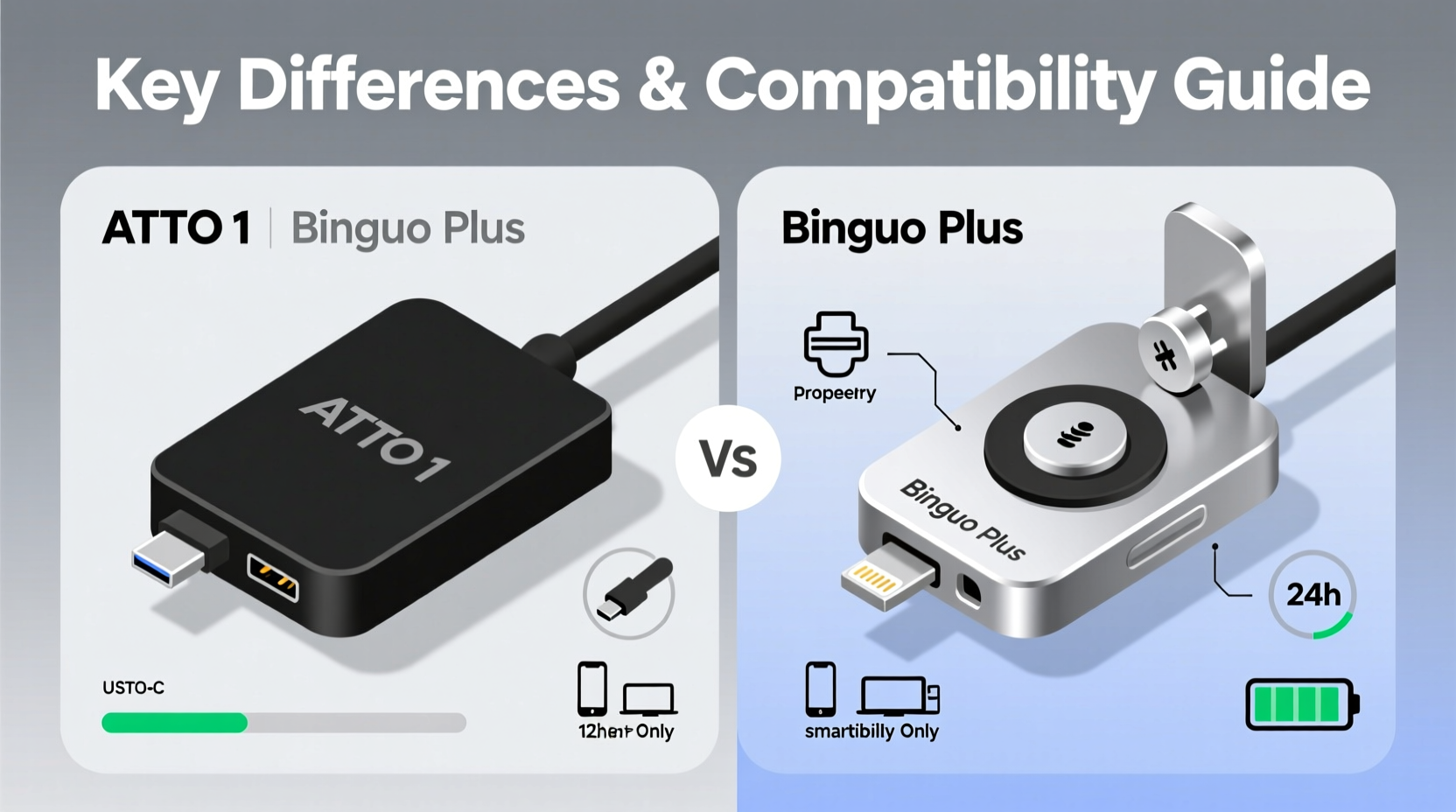 atto 1 vs binguo plus accessories