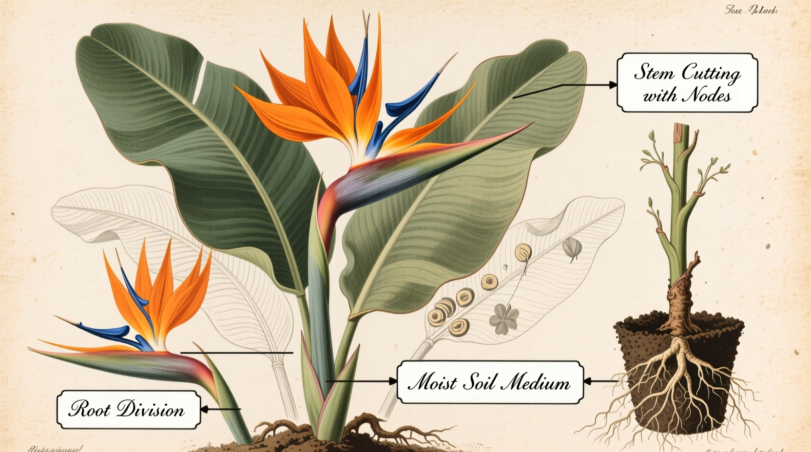 can you propagate a bird of paradise