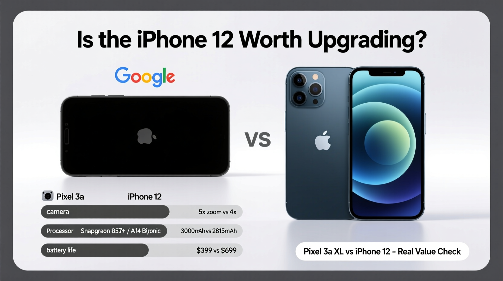 pixel 3a xl vs iphone 12 is the iphone really worth the upgrade