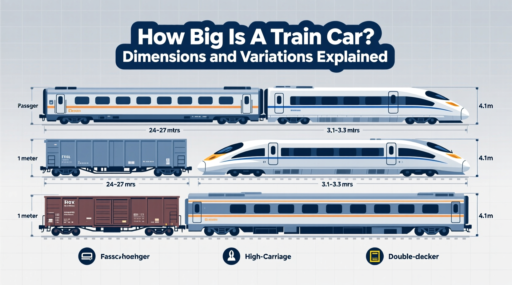 how big is a train car
