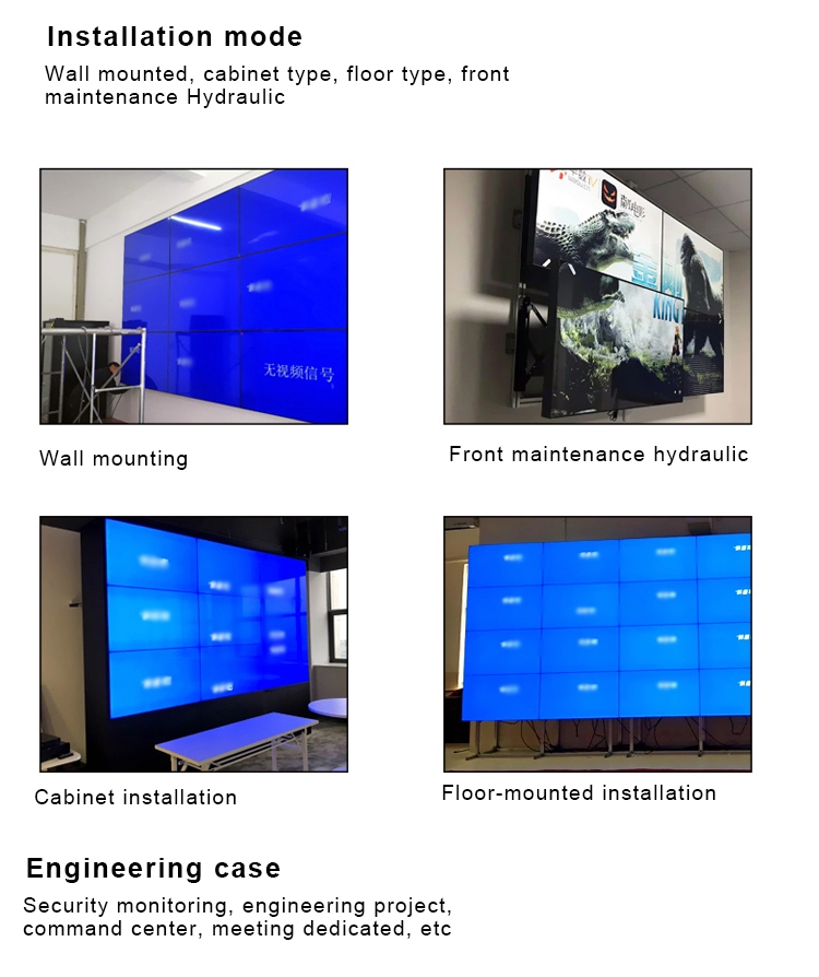 Multi Screen 4K Video Wall Panel 1920x1080 For Advertising Publish
