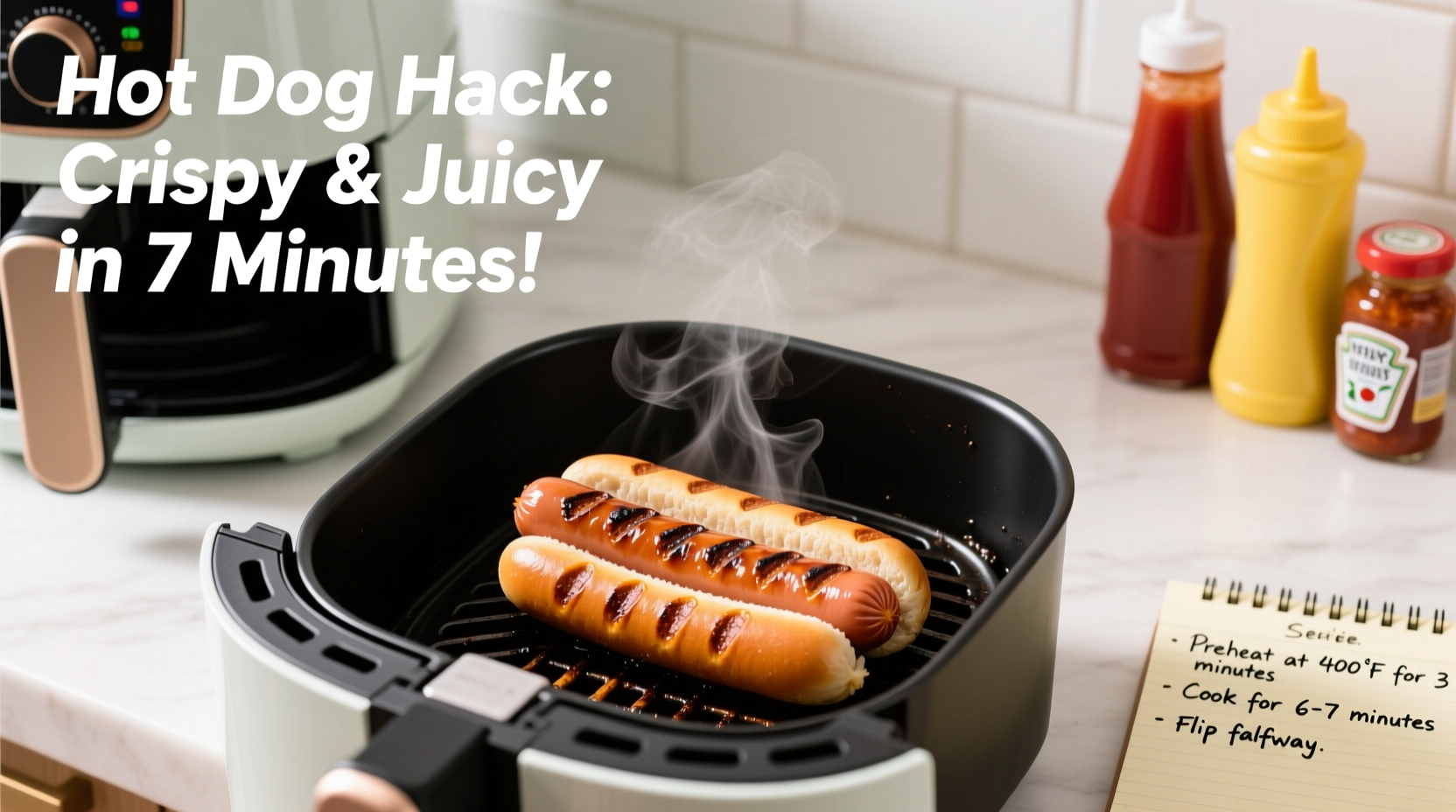 how to cook hot dogs in the air fryer