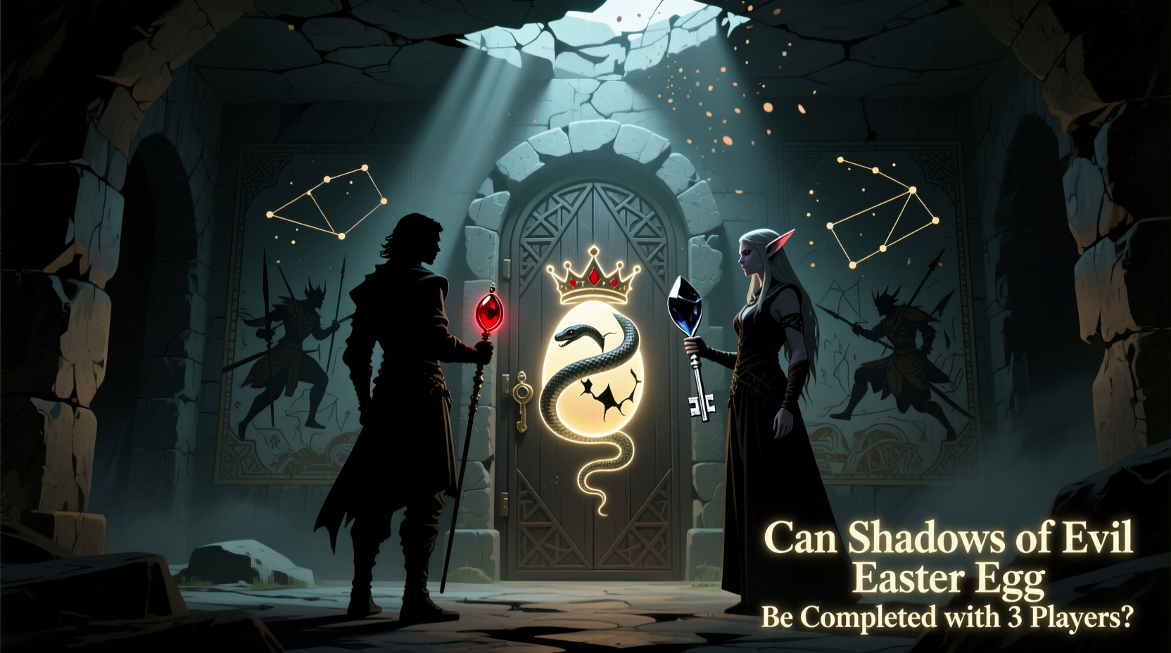 is shadows of evil easter egg possible with 3 players