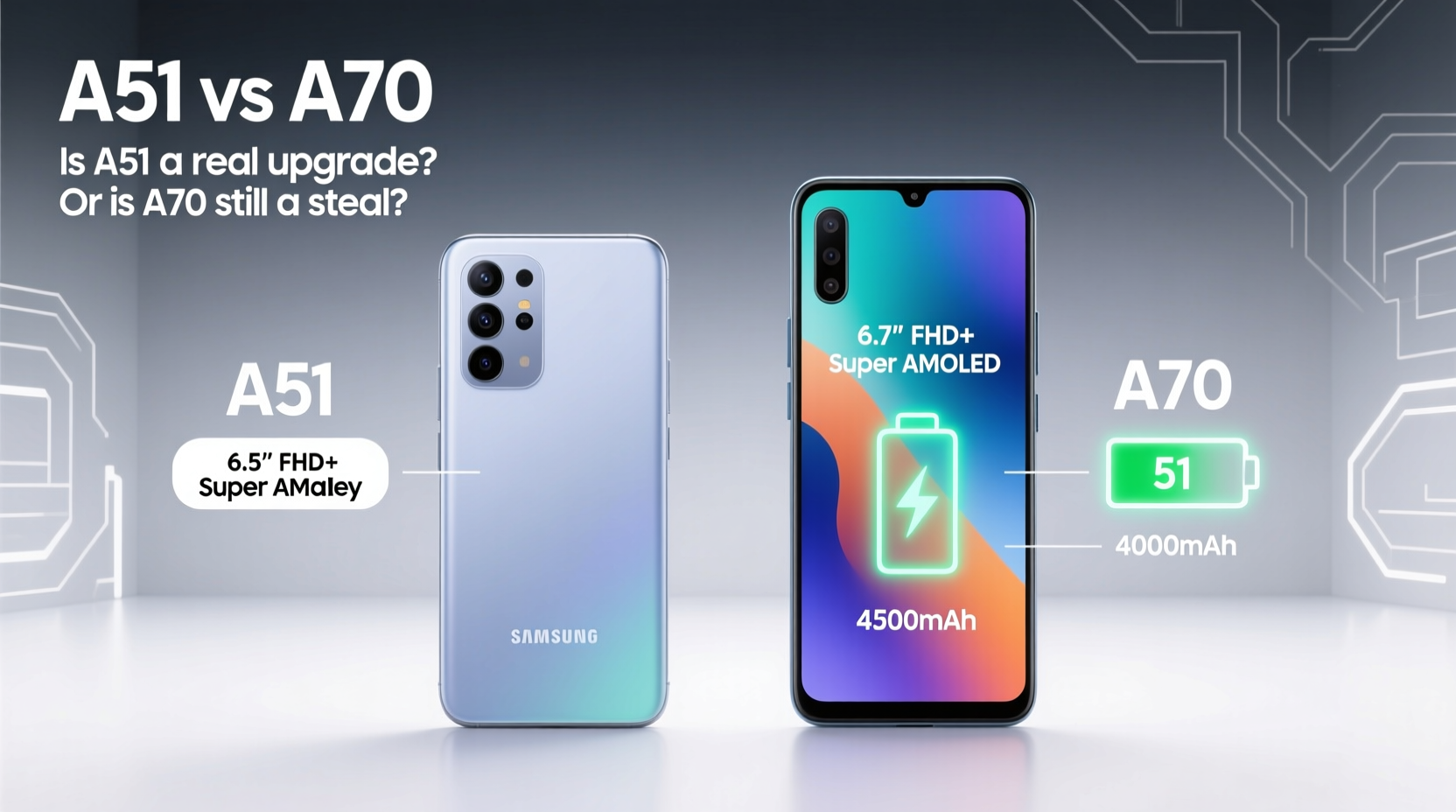 samsung a51 vs a70 is the a51 a real upgrade or is the a70 still a steal