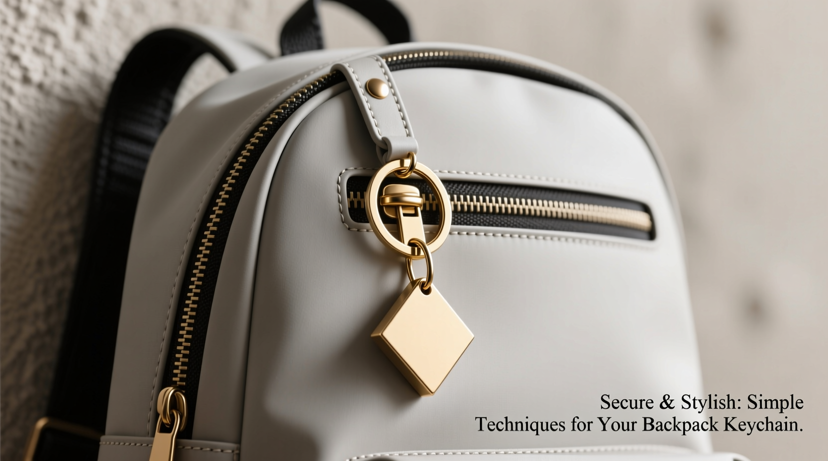 simple and stylish techniques to attach a backpack pendant keychain securely