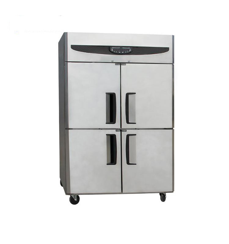 商业餐厅直立式冰柜不锈钢餐饮冷藏设备用于食品新鲜和冷藏