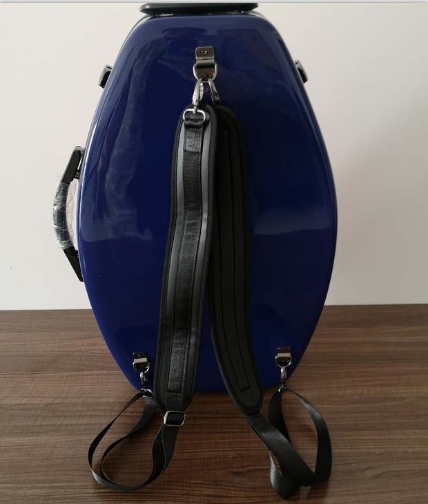 Detachable double french horn case fiberglass hard french horn case