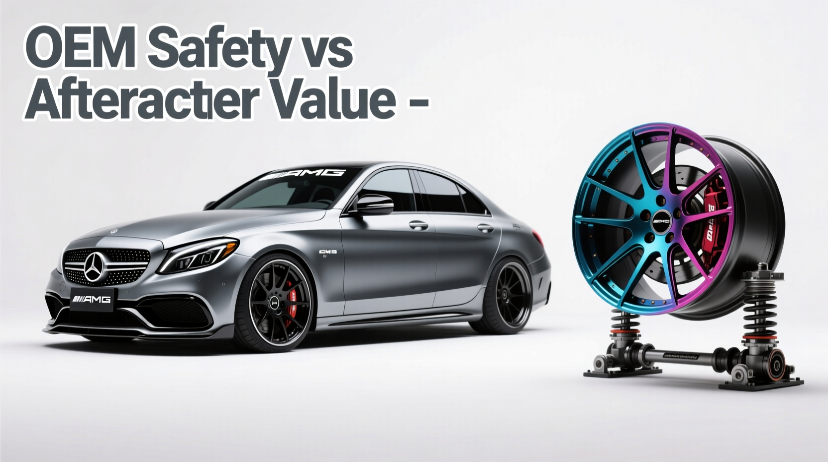 w205 amg vs aftermarket wheel