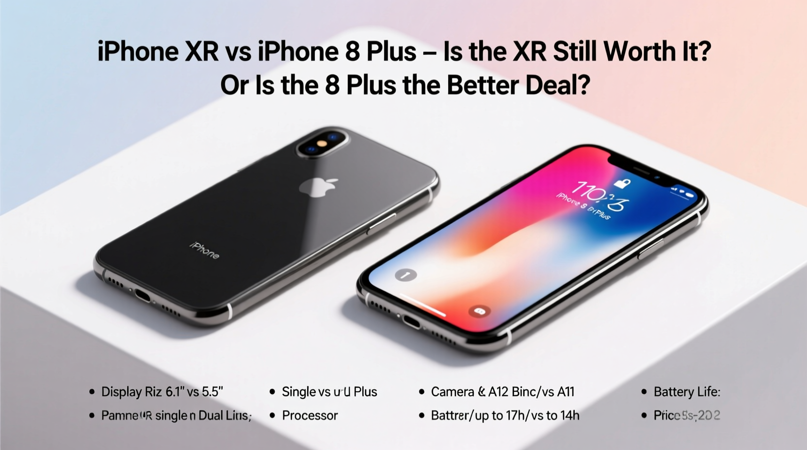 iphone xr vs iphone 8 plus is the xr still worth it or is the 8 the better deal