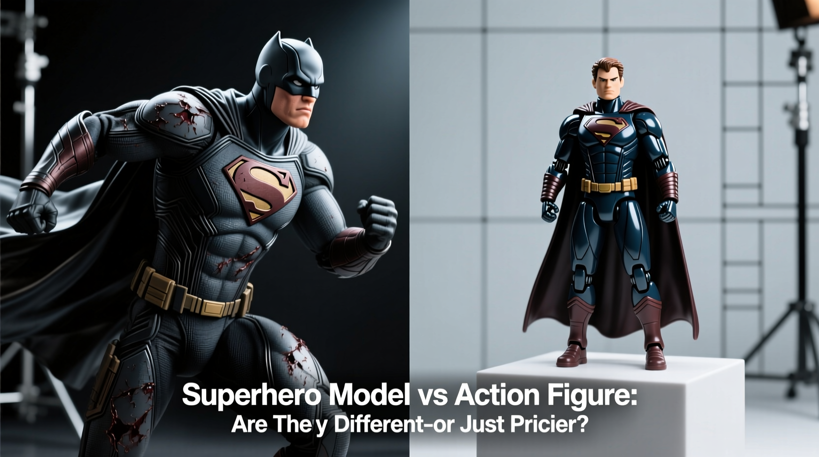 superhero models vs action figures are they even different or just pricier