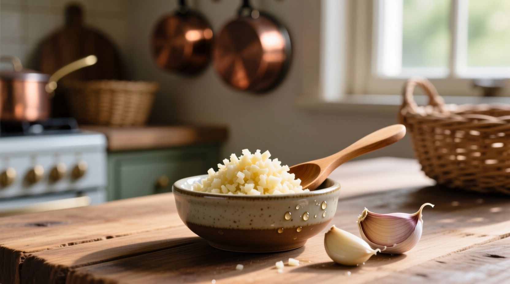 6 cloves of garlic to tsp