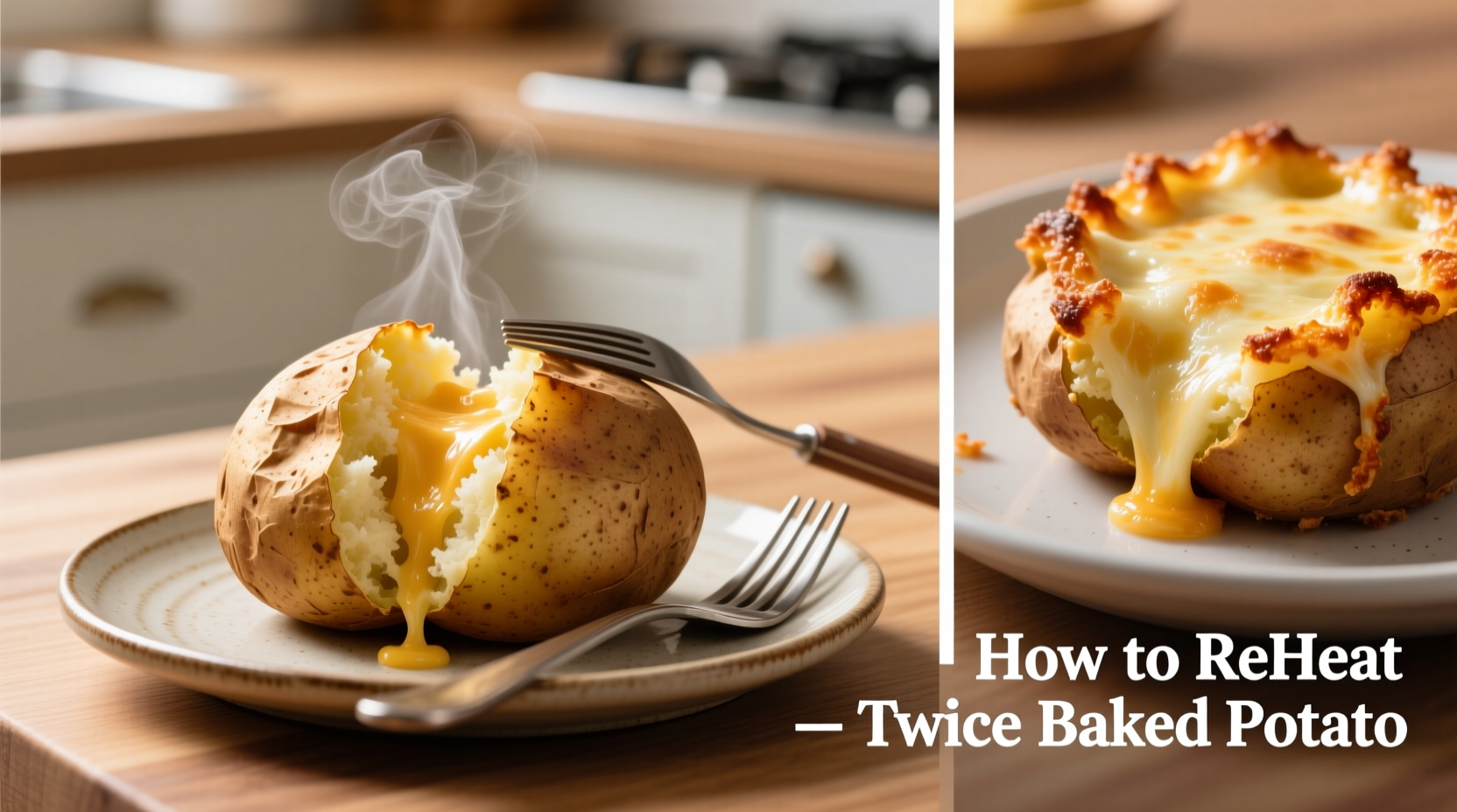 how to reheat twice baked potato