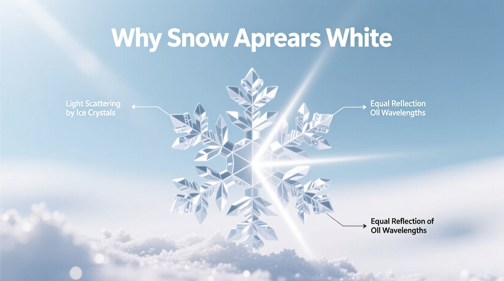why does snow appear white understanding the science